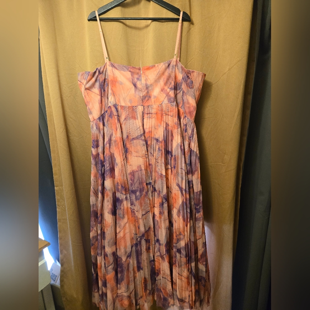 Hutch Amara size 26w Bustier Pleated Fit & Flare Midi Dress - Picture 5 of 6